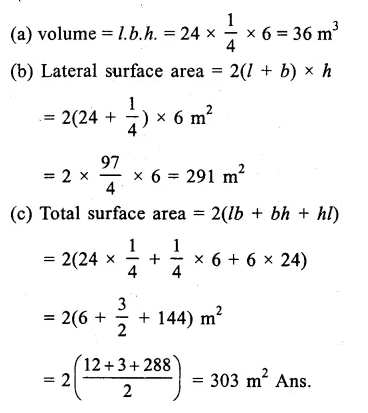 RS Aggarwal Class 9 Solutions Chapter 13 Volume and Surface Area Ex 13A Q1.4