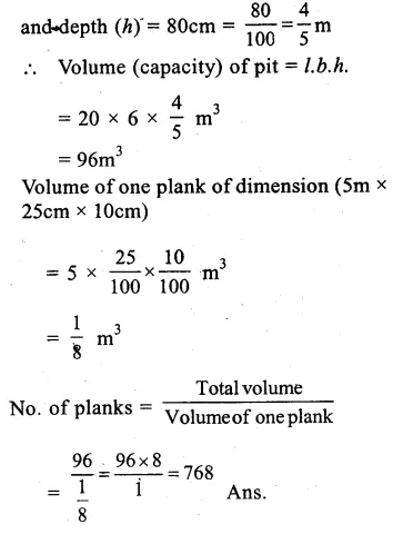 RS Aggarwal Class 9 Solutions Chapter 13 Volume and Surface Area Ex 13A Q4.1
