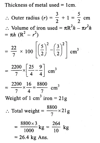 RS Aggarwal Class 9 Solutions Chapter 13 Volume and Surface Area Ex 13B 015.2