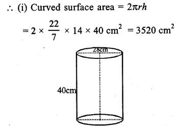 RS Aggarwal Class 9 Solutions Chapter 13 Volume and Surface Area Ex 13B Q2.1