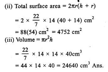 RS Aggarwal Class 9 Solutions Chapter 13 Volume and Surface Area Ex 13B Q2.2