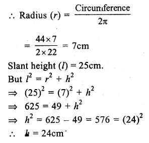 RS Aggarwal Class 9 Solutions Chapter 13 Volume and Surface Area Ex 13C Q4.1