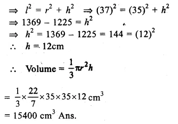RS Aggarwal Class 9 Solutions Chapter 13 Volume and Surface Area Ex 13C Q6.1