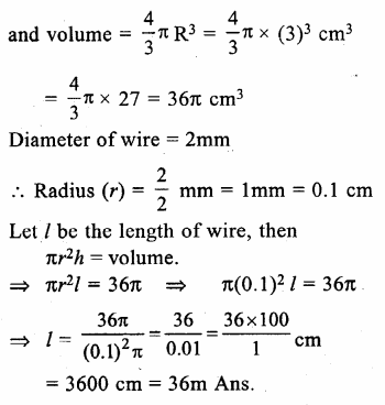 RS Aggarwal Class 9 Solutions Chapter 13 Volume and Surface Area Ex 13D Q12.1