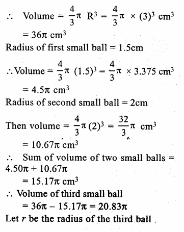 RS Aggarwal Class 9 Solutions Chapter 13 Volume and Surface Area Ex 13D Q16.1