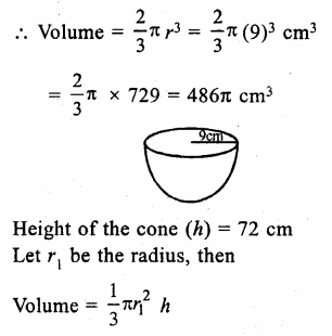 RS Aggarwal Class 9 Solutions Chapter 13 Volume and Surface Area Ex 13D Q21.1