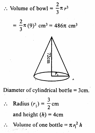 RS Aggarwal Class 9 Solutions Chapter 13 Volume and Surface Area Ex 13D Q22.1