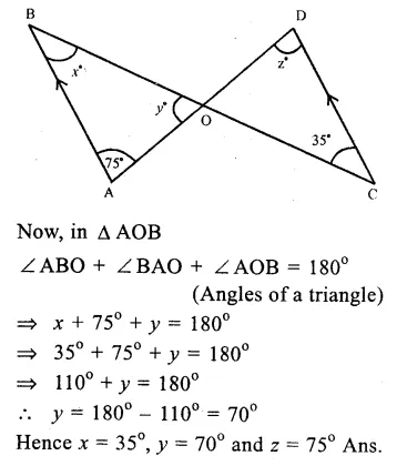 RS Aggarwal Class 9 Solutions Chapter 4 Lines and Triangles Ex 4C Q13.1