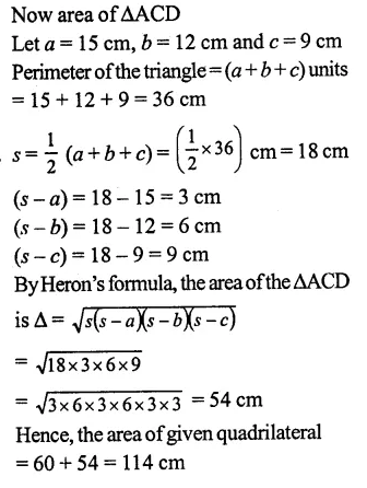 RS Aggarwal Class 9 Solutions Chapter 7 Areas Ex 7A Q19.3