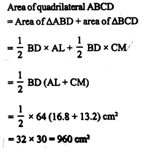 RS Aggarwal Class 9 Solutions Chapter 7 Areas Ex 7A Q24.2