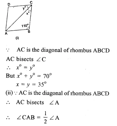 RS Aggarwal Class 9 Solutions Chapter 9 Quadrilaterals and Parallelograms Ex 9B Q9.1