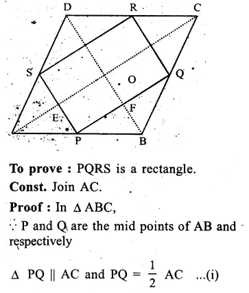 RS Aggarwal Class 9 Solutions Chapter 9 Quadrilaterals and Parallelograms Ex 9C Q10.1