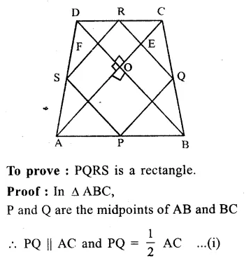 RS Aggarwal Class 9 Solutions Chapter 9 Quadrilaterals and Parallelograms Ex 9C Q13.1
