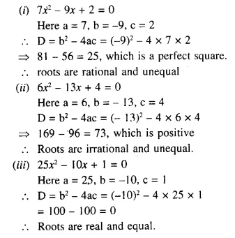 Selina Concise Mathematics Class 10 ICSE Solutions Chapter 5 Quadratic Equations Ex 5A Q1.1