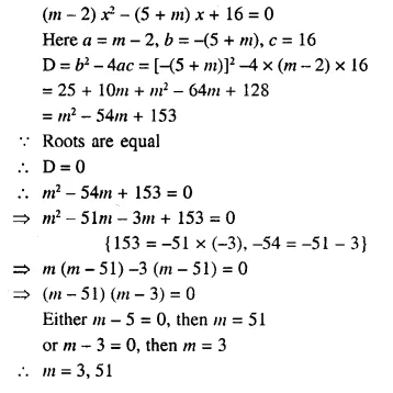 Selina Concise Mathematics Class 10 ICSE Solutions Chapter 5 Quadratic Equations Ex 5A Q4.1