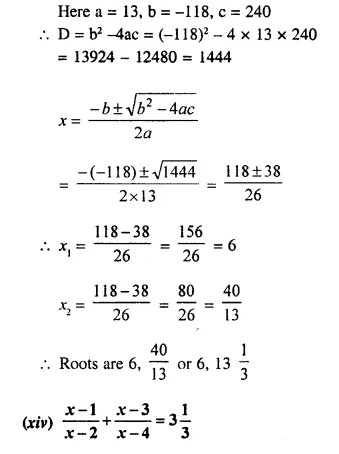 Selina Concise Mathematics Class 10 ICSE Solutions Chapter 5 Quadratic Equations Ex 5C Q1.14