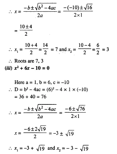 Selina Concise Mathematics Class 10 ICSE Solutions Chapter 5 Quadratic Equations Ex 5C Q1.3