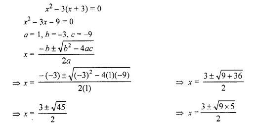Selina Concise Mathematics Class 10 ICSE Solutions Chapter 5 Quadratic Equations Ex 5C Q11.1