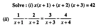 Selina Concise Mathematics Class 10 ICSE Solutions Chapter 5 Quadratic Equations Ex 5D Q17.1