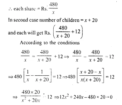 Selina Concise Mathematics Class 10 ICSE Solutions Chapter 6 Solving Problems Ex 6E Q16.1