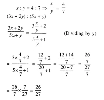 Selina Concise Mathematics Class 10 ICSE Solutions Chapter 7 Ratio and Proportion Ex 7A Q2.1