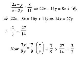 Selina Concise Mathematics Class 10 ICSE Solutions Chapter 7 Ratio and Proportion Ex 7A Q8.1