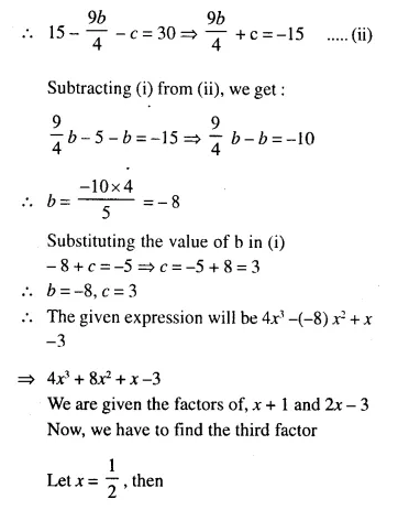 Selina Concise Mathematics Class 10 ICSE Solutions Chapter 8 Remainder and Factor Theorems Ex 8B Q6.2