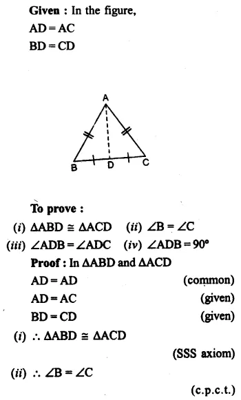 Selina Concise Mathematics Class 7 ICSE Solutions Chapter 19 Congruency Congruent Triangles 5