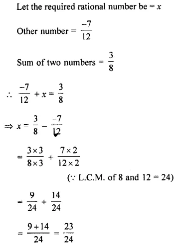 Selina Concise Mathematics Class 7 ICSE Solutions Chapter 2 Rational Numbers Ex 2C 72