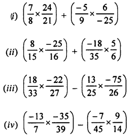 Selina Concise Mathematics Class 7 ICSE Solutions Chapter 2 Rational Numbers Ex 2E Q8