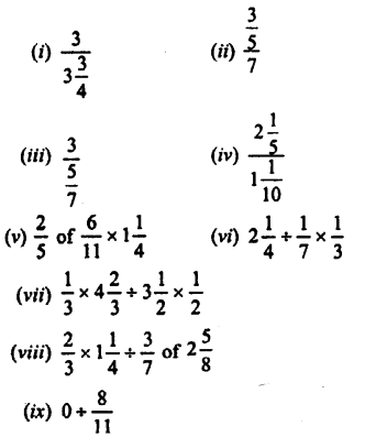 Selina Concise Mathematics Class 7 ICSE Solutions Chapter 3 Fractions (Including Problems) Ex 3C Q5