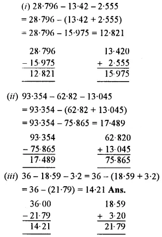 Selina Concise Mathematics Class 7 ICSE Solutions Chapter 4 Decimal Fractions (Decimals) Ex 4B 13