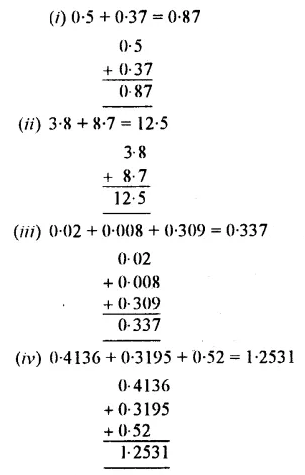 Selina Concise Mathematics Class 7 ICSE Solutions Chapter 4 Decimal Fractions (Decimals) Ex 4B 7