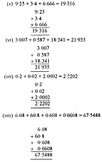 Selina Concise Mathematics Class 7 ICSE Solutions Chapter 4 Decimal Fractions (Decimals) Ex 4B 8