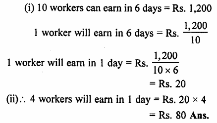 Selina Concise Mathematics Class 7 ICSE Solutions Chapter 7 Unitary Method (Including Time and Work) Ex 7B 100
