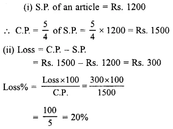 Selina Concise Mathematics Class 7 ICSE Solutions Chapter 9 Profit, Loss and Discount Ex 9A 12