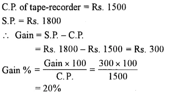 Selina Concise Mathematics Class 7 ICSE Solutions Chapter 9 Profit, Loss and Discount Ex 9A 5