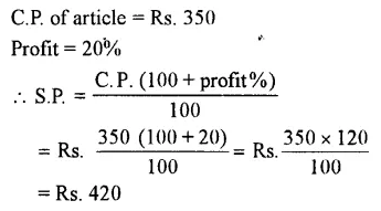 Selina Concise Mathematics Class 7 ICSE Solutions Chapter 9 Profit, Loss and Discount Ex 9A 6