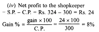 Selina Concise Mathematics Class 7 ICSE Solutions Chapter 9 Profit, Loss and Discount Ex 9C 35