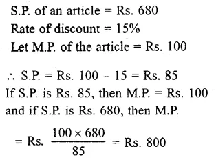 Selina Concise Mathematics Class 7 ICSE Solutions Chapter 9 Profit, Loss and Discount Ex 9C 38