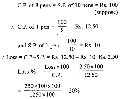 Selina Concise Mathematics Class 7 ICSE Solutions Chapter 9 Profit, Loss and Discount Ex 9C 44