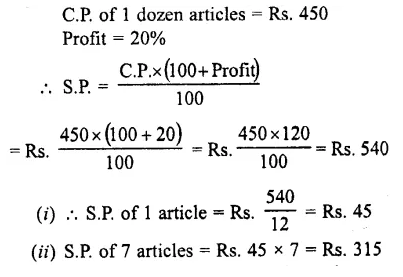 Selina Concise Mathematics Class 7 ICSE Solutions Chapter 9 Profit, Loss and Discount Ex 9C 45