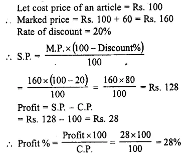 Selina Concise Mathematics Class 7 ICSE Solutions Chapter 9 Profit, Loss and Discount Ex 9C 46