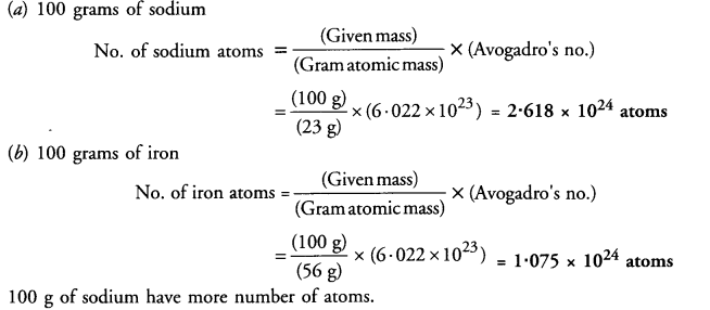 NCERT Solutions For Class 9 Science Chapter 3 Atoms and Molecules 7