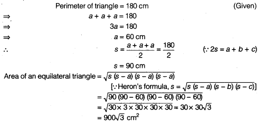 NCERT Solutions for Class 9 Maths Chapter 7 Heron's Formula Ex 7.1 img 1