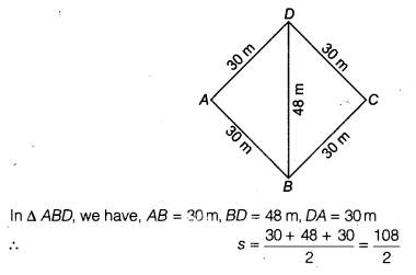NCERT Solutions for Class 9 Maths Chapter 7 Heron's Formula Ex 7.2 img 11