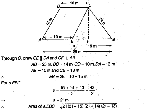 NCERT Solutions for Class 9 Maths Chapter 7 Heron's Formula Ex 7.2 img 21