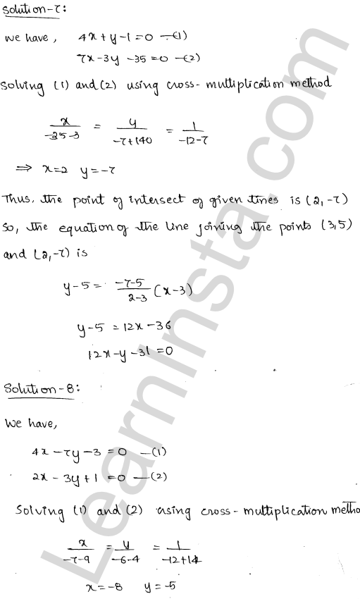 RD Sharma Class 11 Solutions Chapter 23 The Straight Lines Ex 23.10 1.11