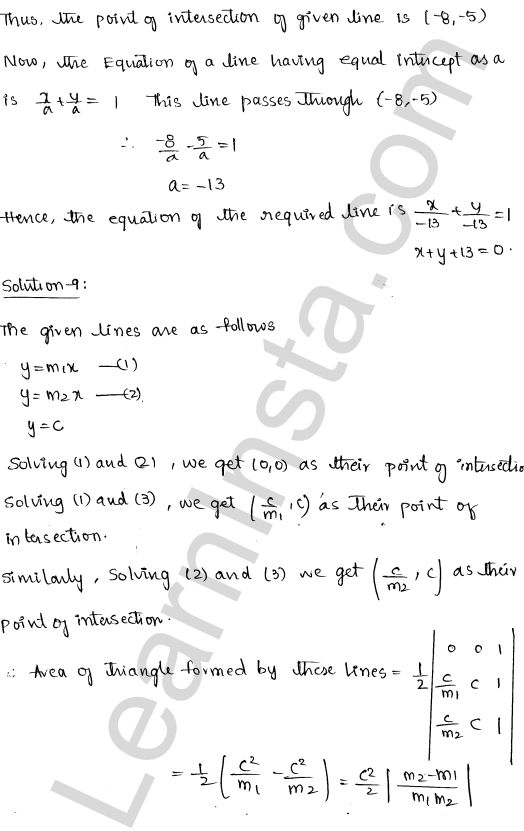 RD Sharma Class 11 Solutions Chapter 23 The Straight Lines Ex 23.10 1.12