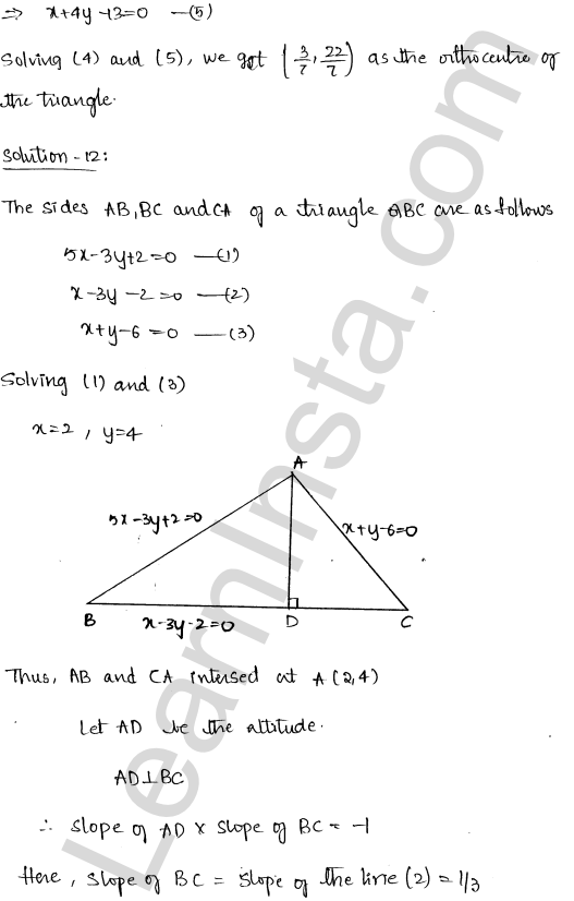 RD Sharma Class 11 Solutions Chapter 23 The Straight Lines Ex 23.10 1.16